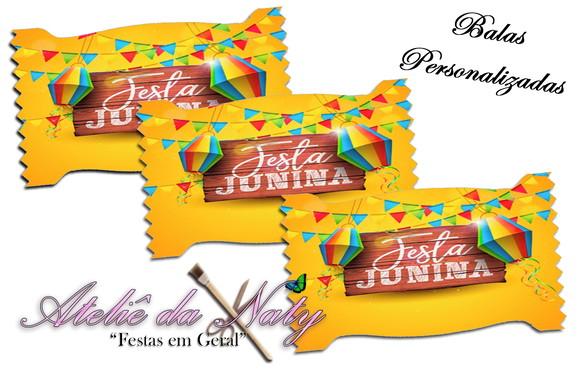 Bala Personalizada - Festa Junina