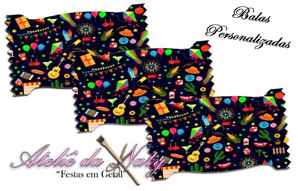Bala Personalizada - Festa Junina