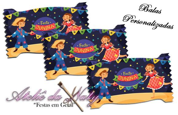 Bala Personalizada - Festa Junina