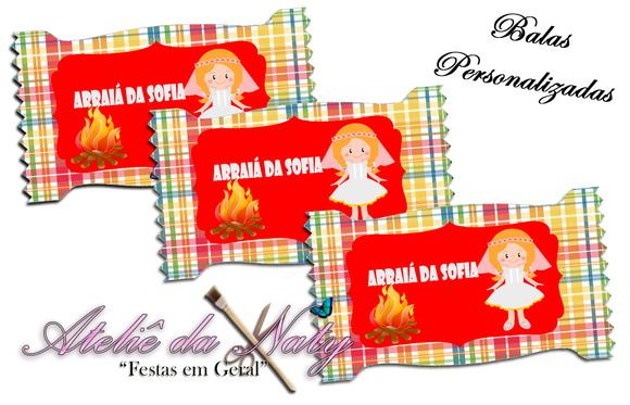 Bala Personalizada - Festa Junina