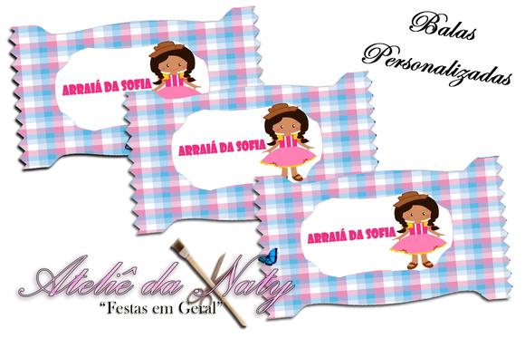 Bala Personalizada - Festa Junina