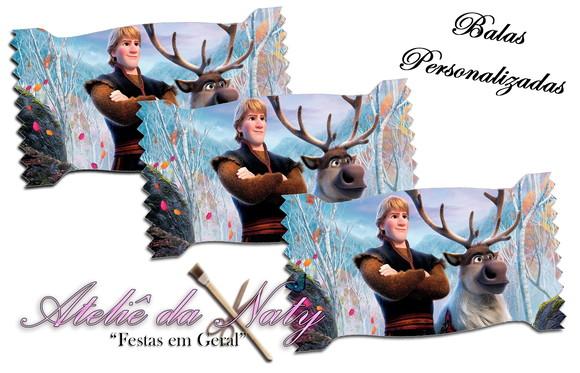 Bala Personalizada - Frozen 2