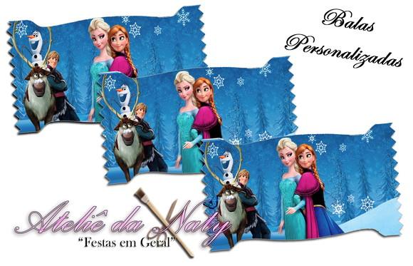 Bala Personalizada - Frozen 2