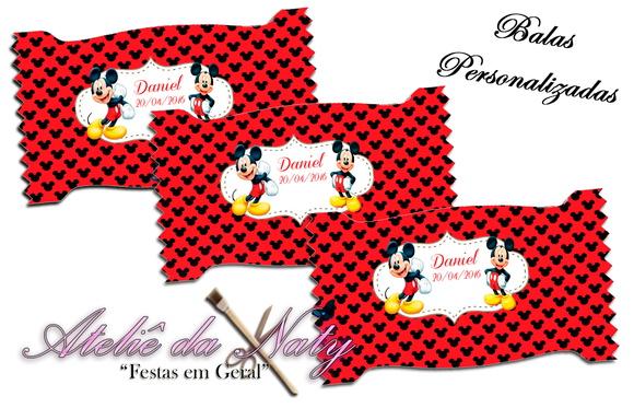 Bala Personalizada - Mickey Mouse