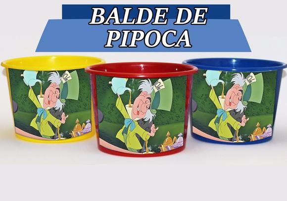 Baldinho Para Pipoca - Alice no País das Maravilhas