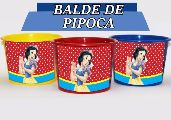 Baldinho Para Pipoca - Branca de Neve