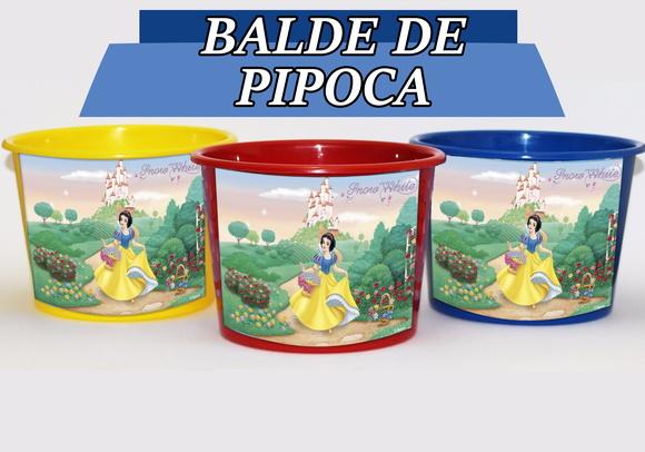 Baldinho Para Pipoca - Branca de Neve