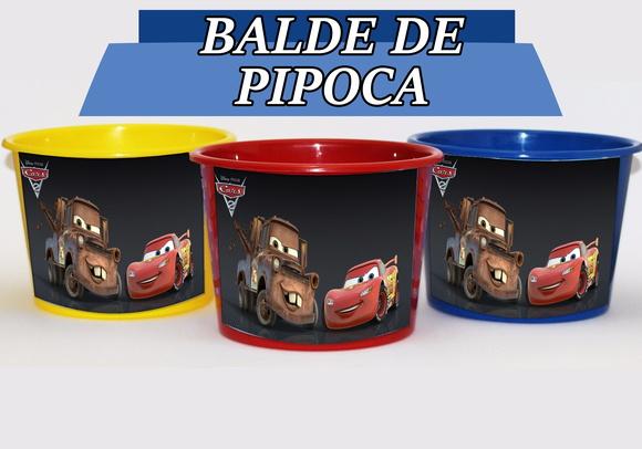Baldinho Para Pipoca - Carros