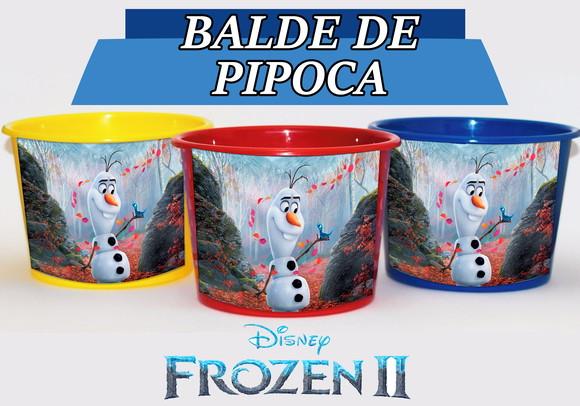 Baldinho Para Pipoca - Frozen 2