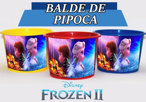 Baldinho Para Pipoca - Frozen 2