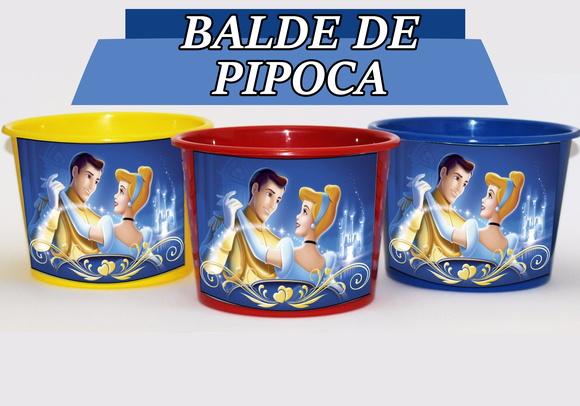 Baldinho Para Pipoca - Cinderela