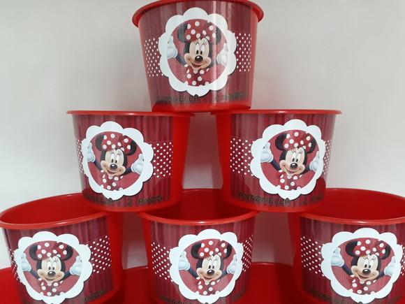 Baldinho Para Pipoca - Minnie Mouse
