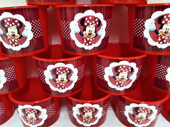 Baldinho Para Pipoca - Minnie Mouse
