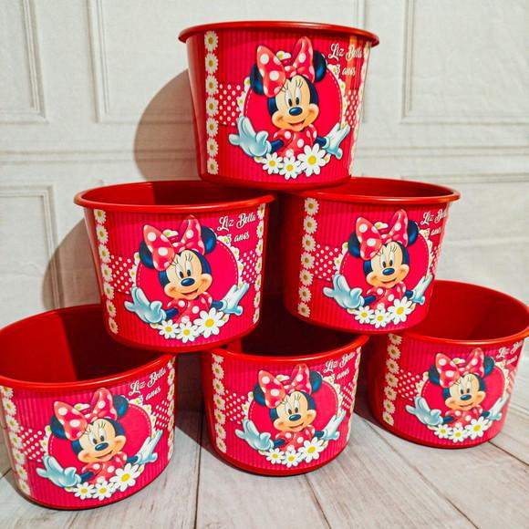 Baldinho para Pipoca - Minnie