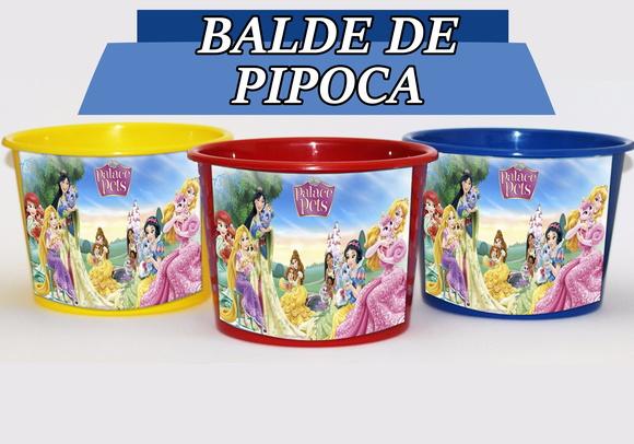 Baldinho Para Pipoca - Princesas