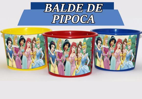 Baldinho Para Pipoca - Princesas