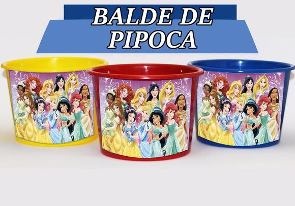 Baldinho Para Pipoca - Princesas