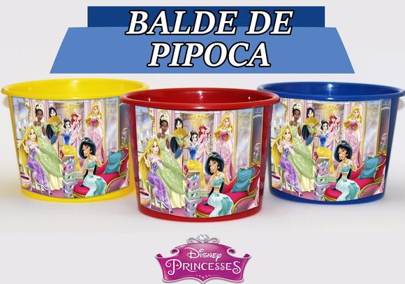 Baldinho Para Pipoca - Princesas