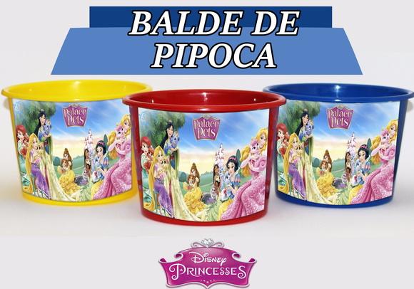 Baldinho Para Pipoca - Princesas