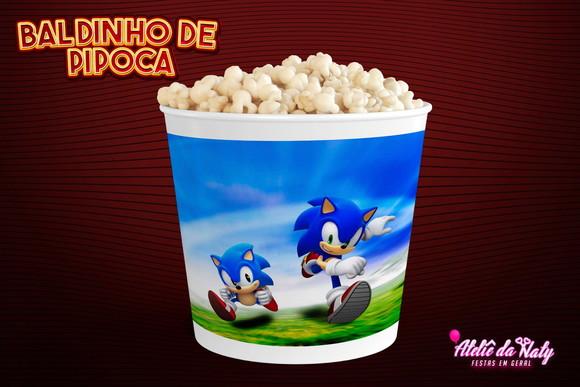 Baldinho para Pipoca - Sonic