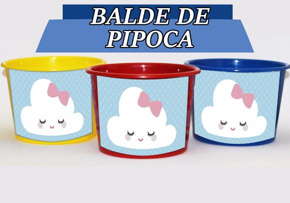 Baldinho Para Pipoca -Nuvem