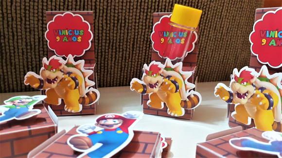Caixa com Tubete - Marios Bros