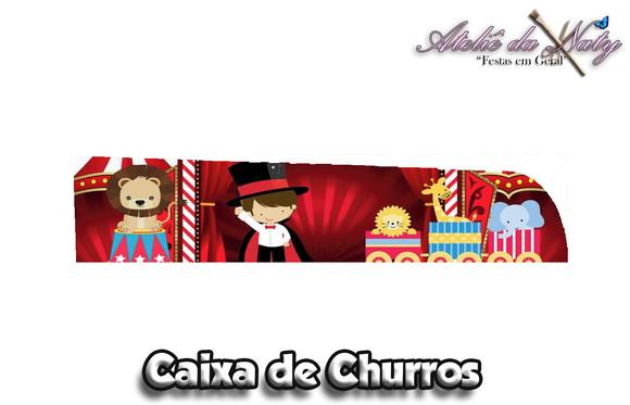 Caixa para Churros - Circo