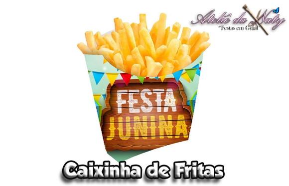Caixinha de Fritas - Festa Junina