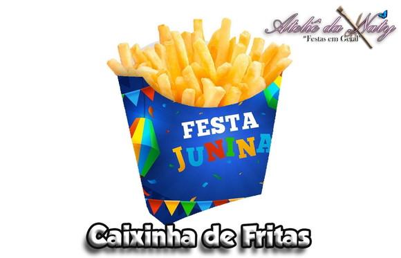 Caixinha de Fritas - Festa Junina