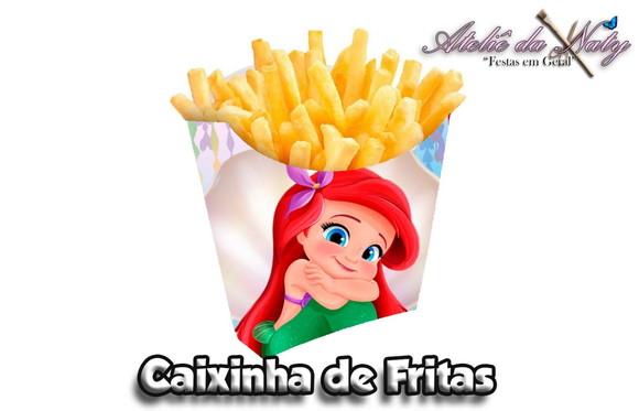 Caixinha de Fritas - Pequena Sereia
