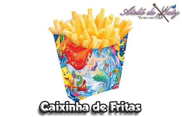 Caixinha de Fritas - Pequena Sereia