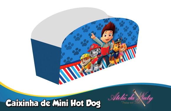 Caixinha de Mini Hot Dog - Patrulha Canina