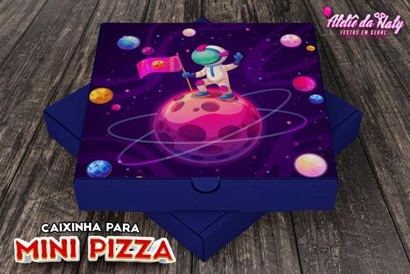 Caixinha de Mini Pizza - Astronauta