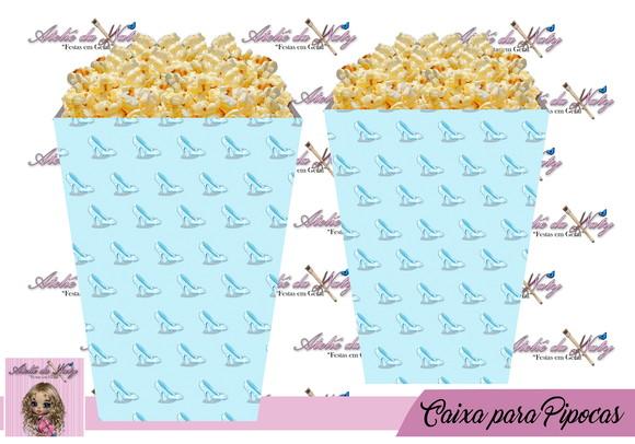 Caixinha Para Pipoca - Cinderela