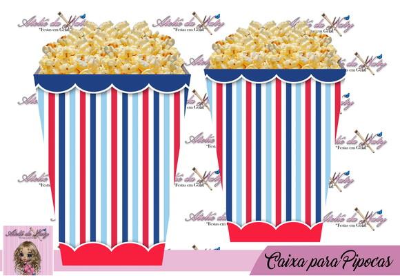 Caixinha Para Pipoca - Circo