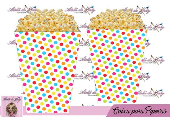 Caixinha Para Pipoca - Circo