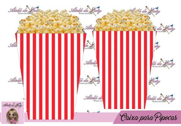 Caixinha Para Pipoca - Circo