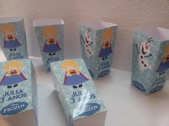 Caixinha para Pipoca - Frozen