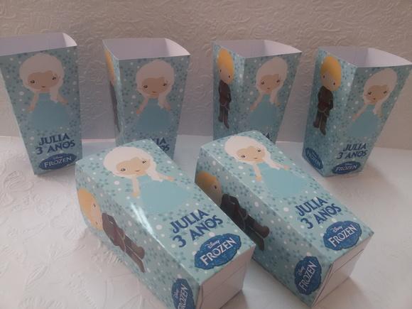 Caixinha Para Pipoca - Frozen