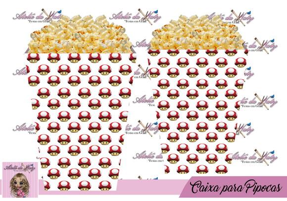 Caixinha Para Pipoca - Mario Bros