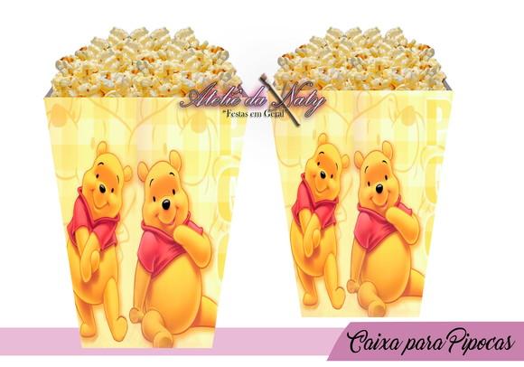 Caixinha Para Pipoca - Pooh