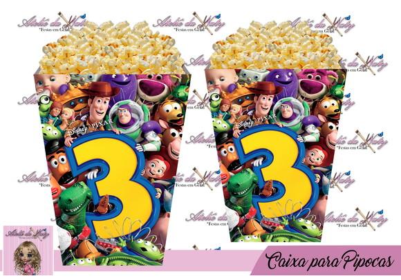 Caixinha Para Pipoca - Toy Story