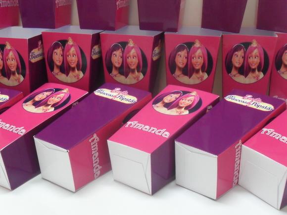 Caixinha Para Pipoca Barbie