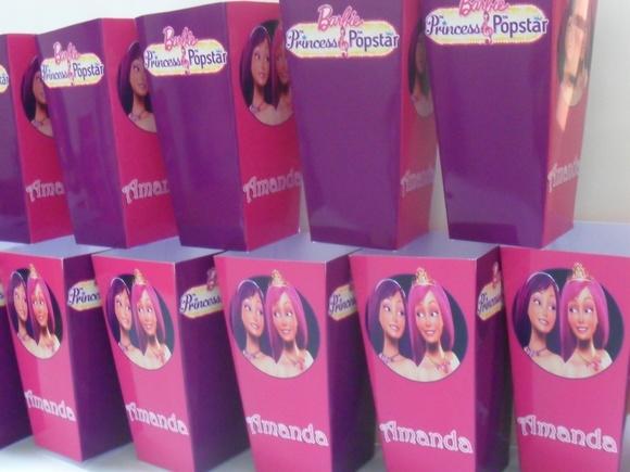 Caixinha Para Pipoca Barbie