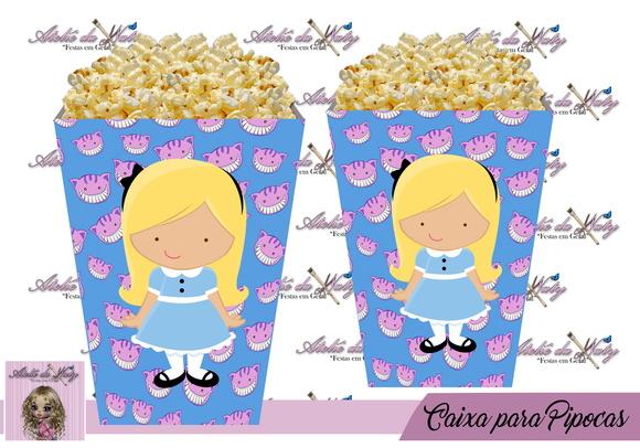 Caixinha Para Pipocas - Alice