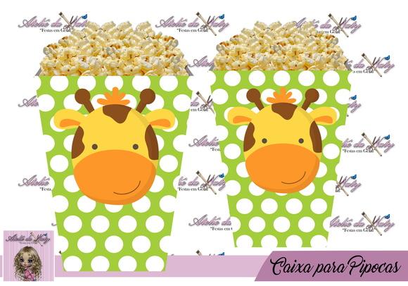 Caixinha Para Pipocas - Safari