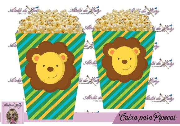 Caixinha Para Pipocas - Safari