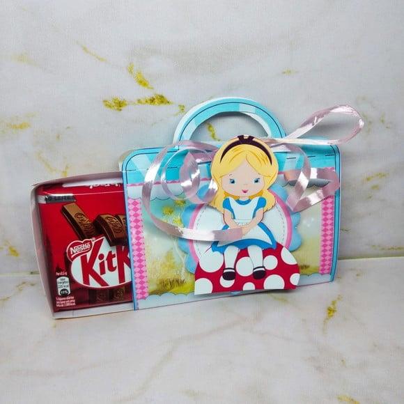 Caixinha Porta Chocolate - Alice no País das Maravilhas