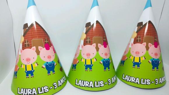 Chapéu para Festa - Três Porquinhos