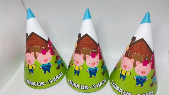 Chapéu para Festa - Três Porquinhos
